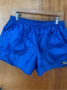L.L.Bean Royal Blue Swim/Running Shorts Vintage Lined Pockets